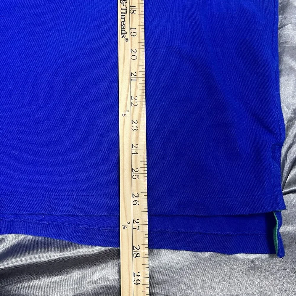 VTG Polo Ralph Lauren Men’s 2XB Blue Spellout Big Pony #3 Short‎ Sleeve 90s USA